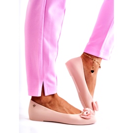 PH1 Dámská mašlička Gumová balerína Nude Fergie béžový 4