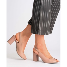 Marco Shoes 1177P růžové sandály se zlatem růžový 2