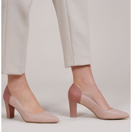 Růžové dámské lodičky Marco Shoes růžový 1