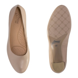 Marco Shoes Hladké a pohodlné béžové boty Marco béžový 1