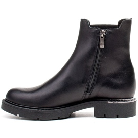 Marco Shoes Dámské boty Chelsea Marco se sponou a gumou černý 2