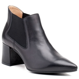 Marco Shoes Tenké a nízké kozačky 1325B s gumou černý 1