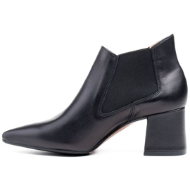 Marco Shoes Tenké a nízké kozačky 1325B s gumou černý 2