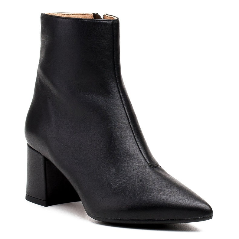 Marco Shoes Černé kozačky 1367B vyrobené z pravé kůže černý 1