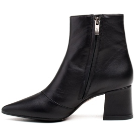 Marco Shoes Černé kozačky 1367B vyrobené z pravé kůže černý 2