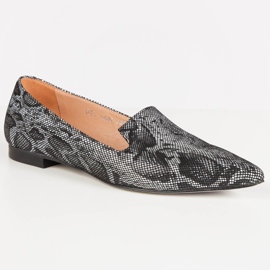 Marco Shoes Pánové černé hadí kůže černý 1