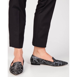 Marco Shoes Pánové černé hadí kůže černý 2