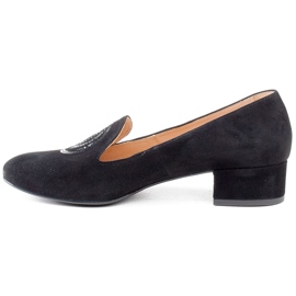 Marco Shoes Dámské semišové boty. Černí páni černý 1