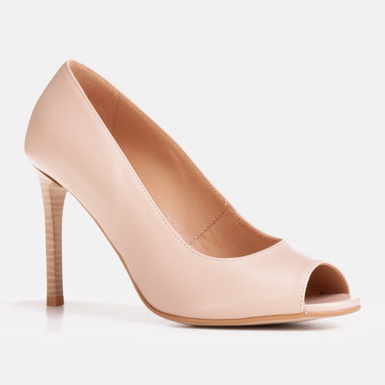 Marco Shoes 1581P béžové sandály na vysokém podpatku béžový 1