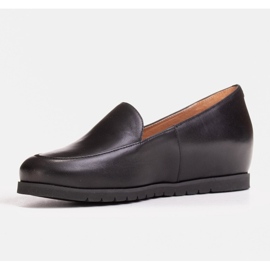 Marco Shoes Pohodlné nízké boty 1595P na klínku černý 2