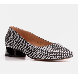 Marco Shoes Balerínky s černobílými vzory černá 1