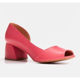 Marco Shoes Čerpadla s otevřenou stranou červený 1