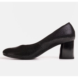 Marco Shoes Pohodlné černé lodičky Marco 1729P černý 1
