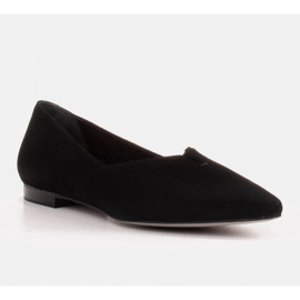 Marco Shoes Černé dámské balerínky Marco 1285P s vykrojením černý 1