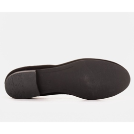 Marco Shoes Černé semišové kožené balerínky černá 1