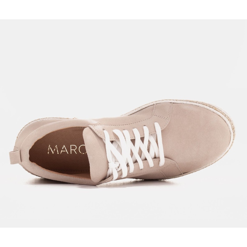Marco Shoes Vázané semišové tenisky béžový 1