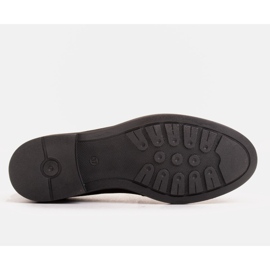 Marco Shoes Černé mokasíny s velurem s ozdobami černá 1