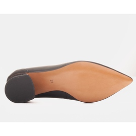 Marco Shoes Lodičky v černé kůži s květinovým vzorem černý 1