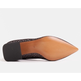 Marco Shoes Elegantní lodičky z reliéfní kůže šedá 1