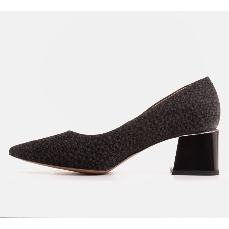 Marco Shoes Elegantní lodičky z kamzíkové kůže černá 1