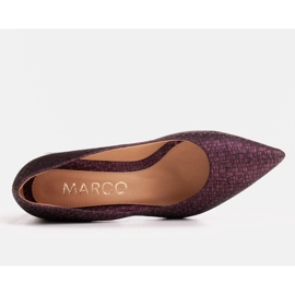 Marco Shoes Elegantní lodičky z kamzíkové kůže fialová 1