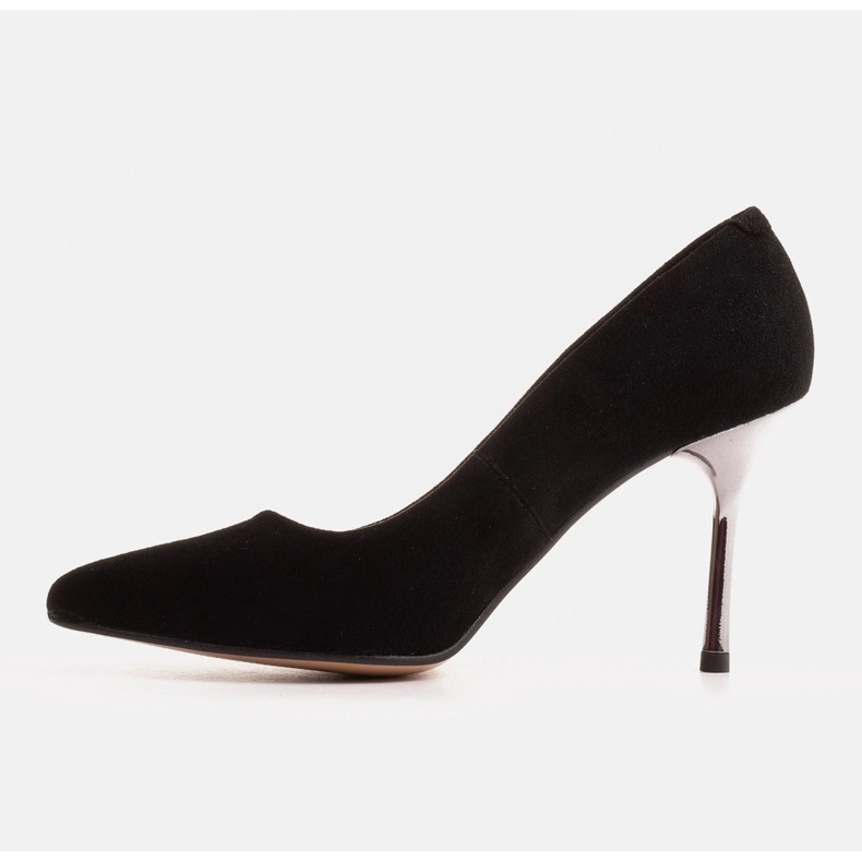 Marco Shoes Černé jehlové podpatky s kovovým podpatkem černý 1