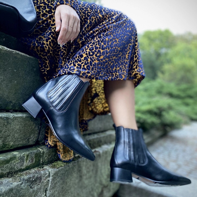 Marco Shoes Teplé, elegantní boty s elastickou gumou v horní části černý 2