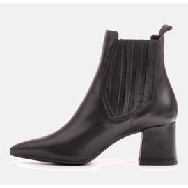 Marco Shoes Teplé, elegantní boty s elastickou gumou v horní části černý 1