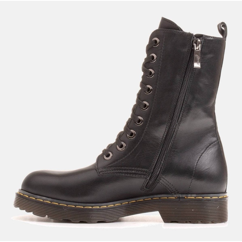 Marco Shoes Vysoké kotníkové boty, kozačky zavázané na průsvitné podrážce černý 2