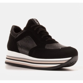 Marco Shoes Lehké tenisky na silné podrážce z přírodní kůže černý 1