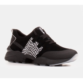 Marco Shoes Sportovní tenisky z kvalitního přírodního semiše černý 1