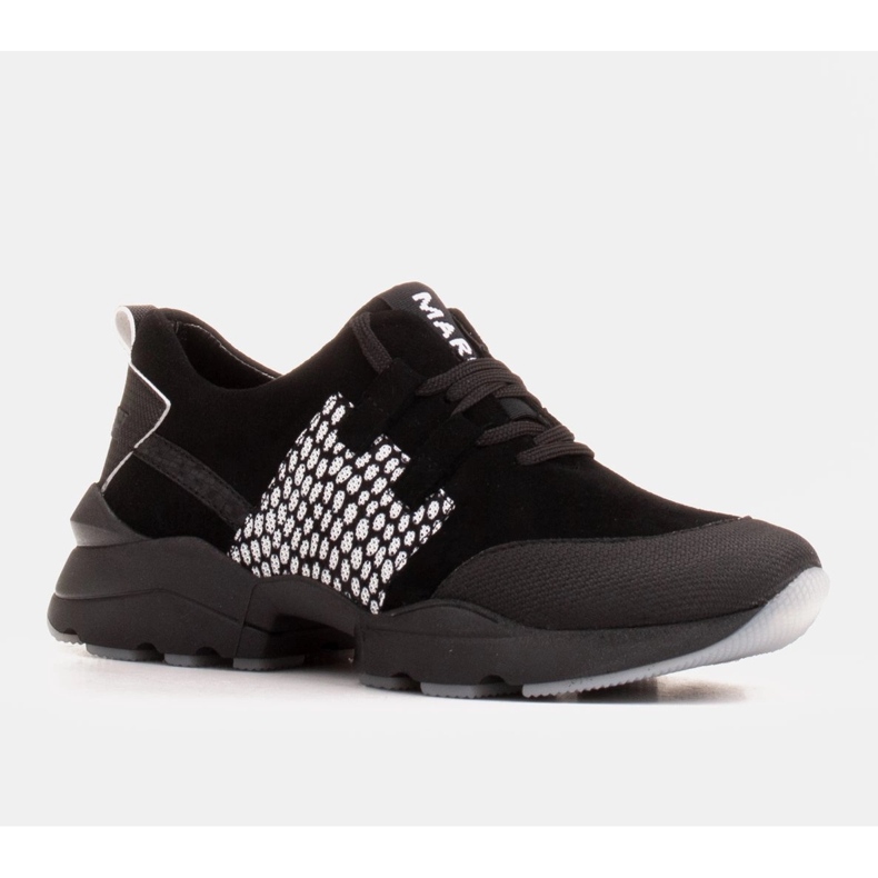Marco Shoes Sportovní tenisky z kvalitního přírodního semiše černý 1