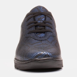 Radoskór Pohodlné modré dámské boty pro širší nohu modrý 1