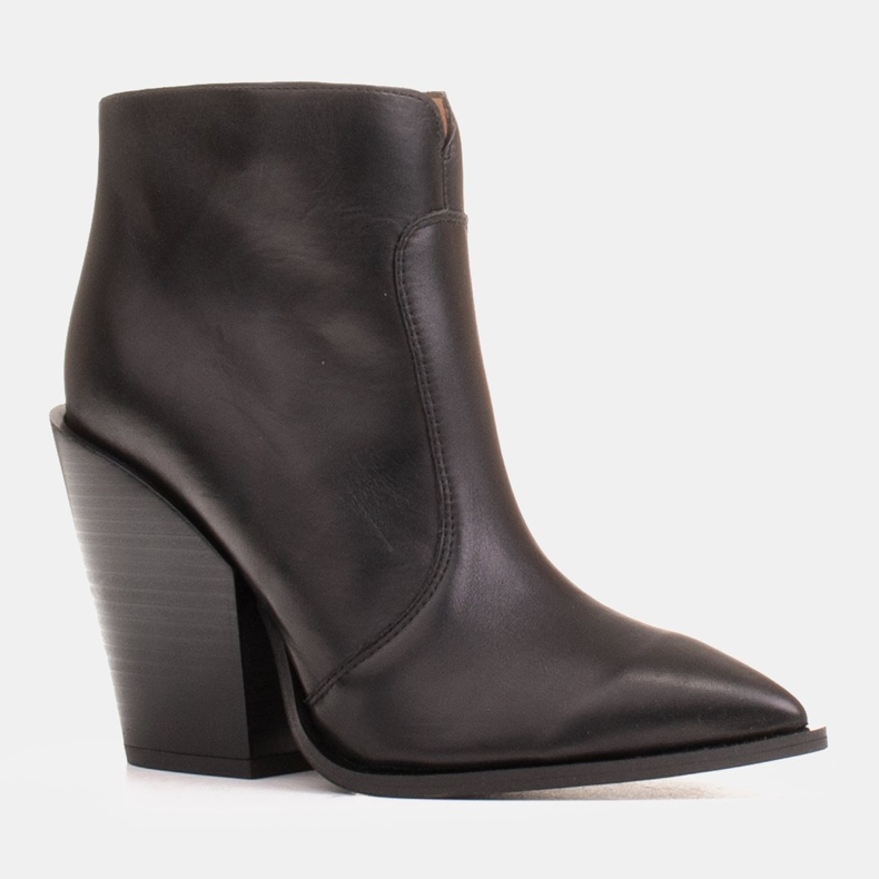 Marco Shoes Dámské kovbojské boty z přírodní kůže černá 1