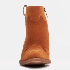 Marco Shoes Oranžové přírodní semišové boty bez izolace pomerančový 1