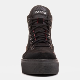 Marco Shoes Lehké sportovní kotníkové boty z kvalitního přírodního nubuku černý 1
