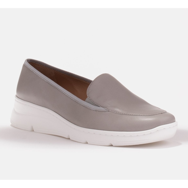 Radoskór Pohodlné šedé dámské boty pro širší nohu šedá 1