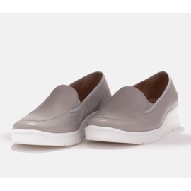 Radoskór Pohodlné šedé dámské boty pro širší nohu šedá 5