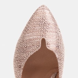 Marco Shoes Pohodlné měděné lodičky s kovovým podpatkem zlatý 1 Marco Shoes Pohodlné měděné lodičky s kovovým podpatkem zlatý 1