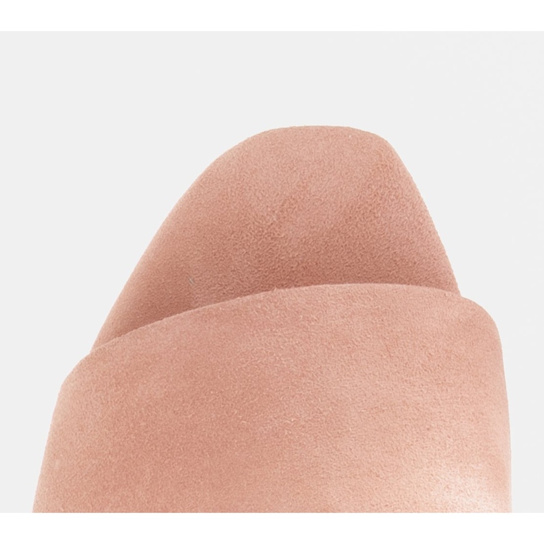 Marco Shoes Dámské pantofle Marco z přírodního semiše růžový 2