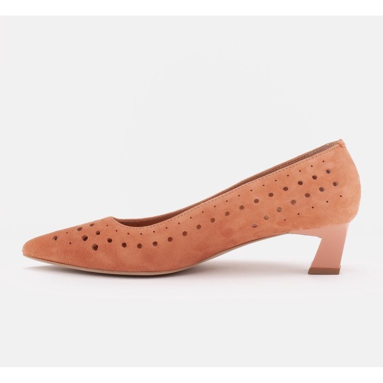 Marco Shoes Dámské lodičky se zajímavou perforací pomerančový 1