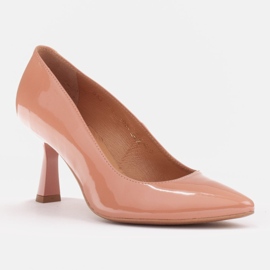 Marco Shoes Elegantní lodičky z meruňkového laku pomerančový 1