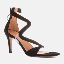 Marco Shoes Elegantní sandály Ava černá 1