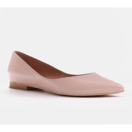 Marco Shoes Dámské balerínky s nízkými boky růžový 1