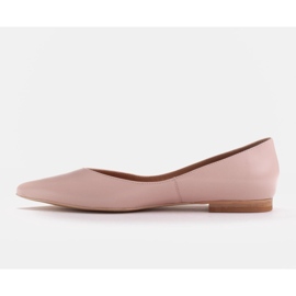 Marco Shoes Dámské balerínky s nízkými boky růžový 2