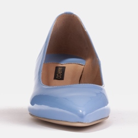 Marco Shoes Elegantní lodičky na nízkém podpatku modrý 1