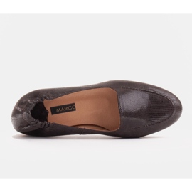 Marco Shoes Dámské balerínky s gumičkou ve svršku hnědý 5