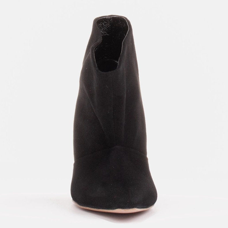 Marco Shoes Kožené špendlíky s prodlouženou přední částí černá 1 Marco Shoes Kožené špendlíky s prodlouženou přední částí černá 1