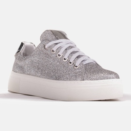 Marco Shoes Dámské tenisky se silnou podrážkou 1958P-1207-166-1 stříbrný 1