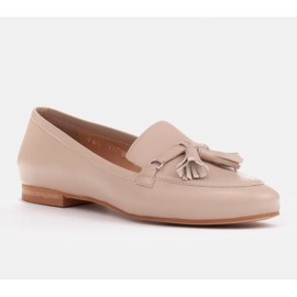 Marco Shoes Mokasíny z lícové kůže se zdobením 1983P-007-1 béžový 1